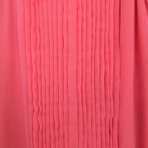 Banana Republic XS Coral Pleated Blouse - Picture 3 of 5